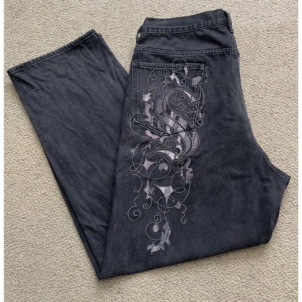 Supreme x Coogi SS23 Baggy Jeans Black Size 34 Authentic